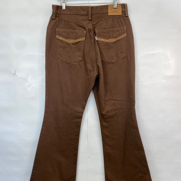 Levi's Women's 70's Movin' On High Rise Flare Jean Dark Brown Size 31 x 32 - Picture 7 of 13